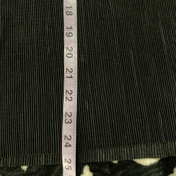 CYRUS Black ribbed button-front shirt corporate goth blouse MEDIUM LARGE XL top - Picture 6 of 14